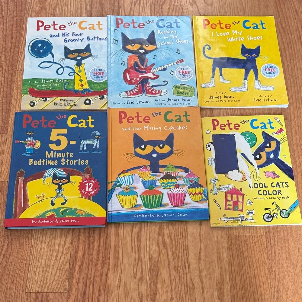 Pete the Cat Children's Book Set - Picture 1 of 16